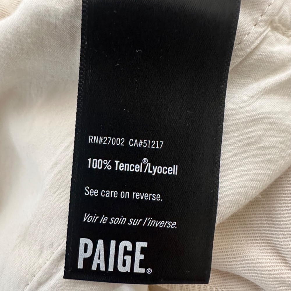 Paige Women's Beige Belted Shorts Size 10 - Picture 6 of 7